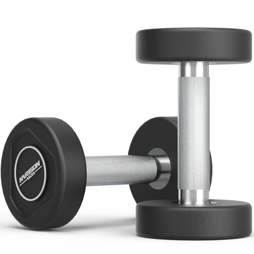 HARISON TPU Dumbbells – Non-Slip Textured Grip, Floor-Friendly, Eco-Friendly Material (2.5–25 kg)