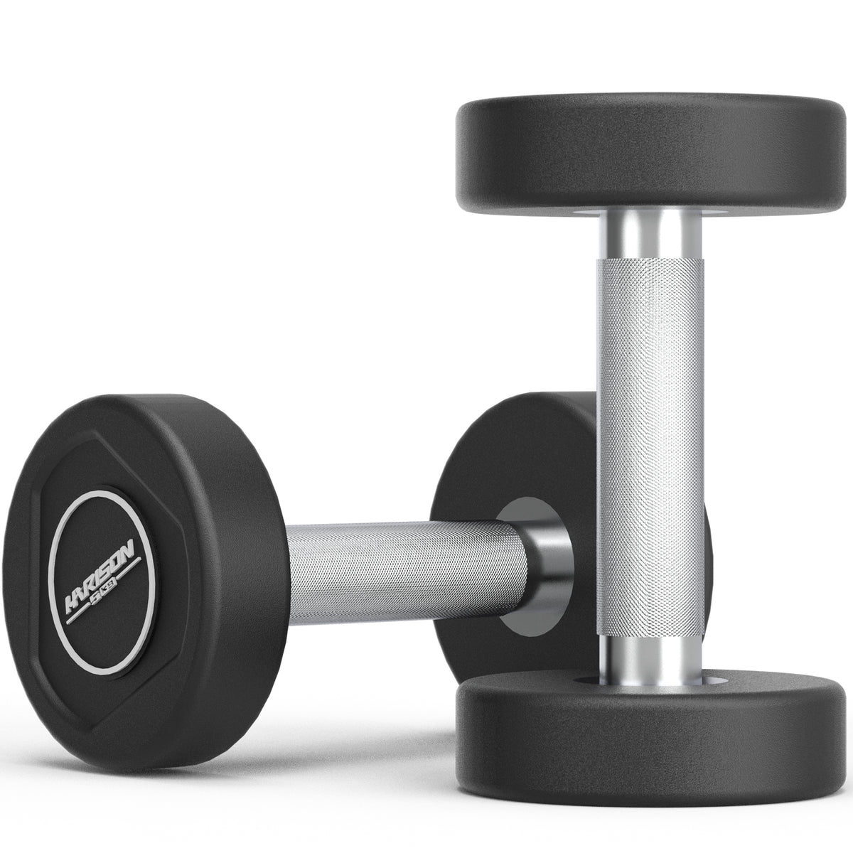 HARISON TPU Dumbbells – Non-Slip Textured Grip, Floor-Friendly, Eco-Friendly Material (2.5–25 kg)