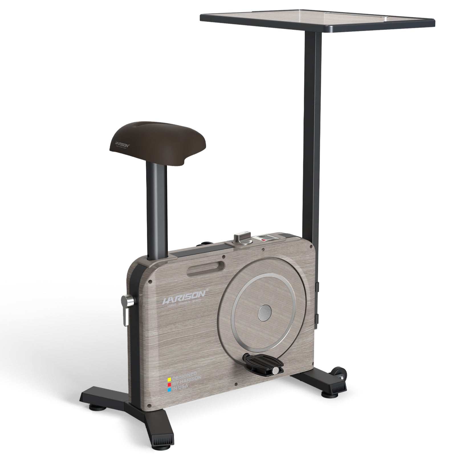 Muti-functional Magnetic Exercise Bike HR-B15 Eco（Wood Grain）