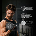HARISON TPU Dumbbells – Non-Slip Textured Grip, Floor-Friendly, Eco-Friendly Material (2.5–25 kg)