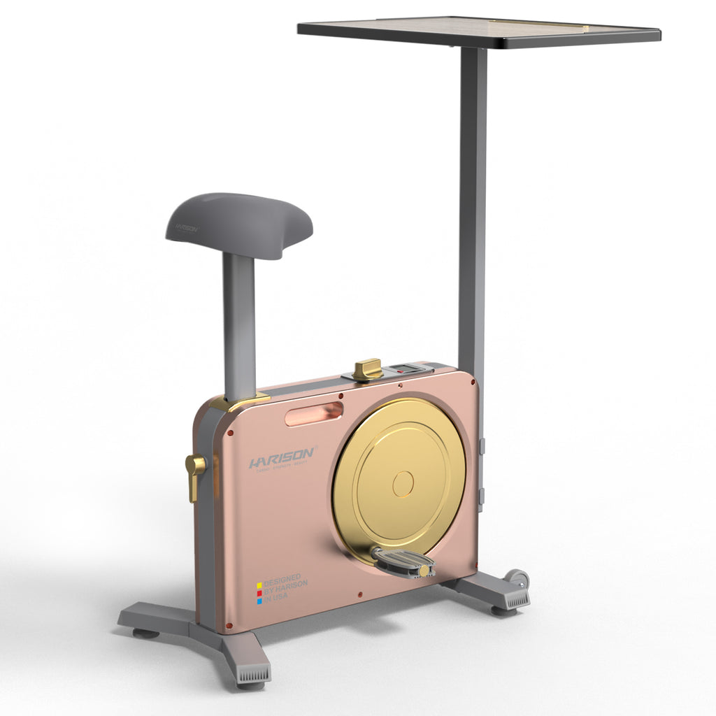 Muti-functional Magnetic Exercise Bike HR-B15 Eco（Rose Gold）