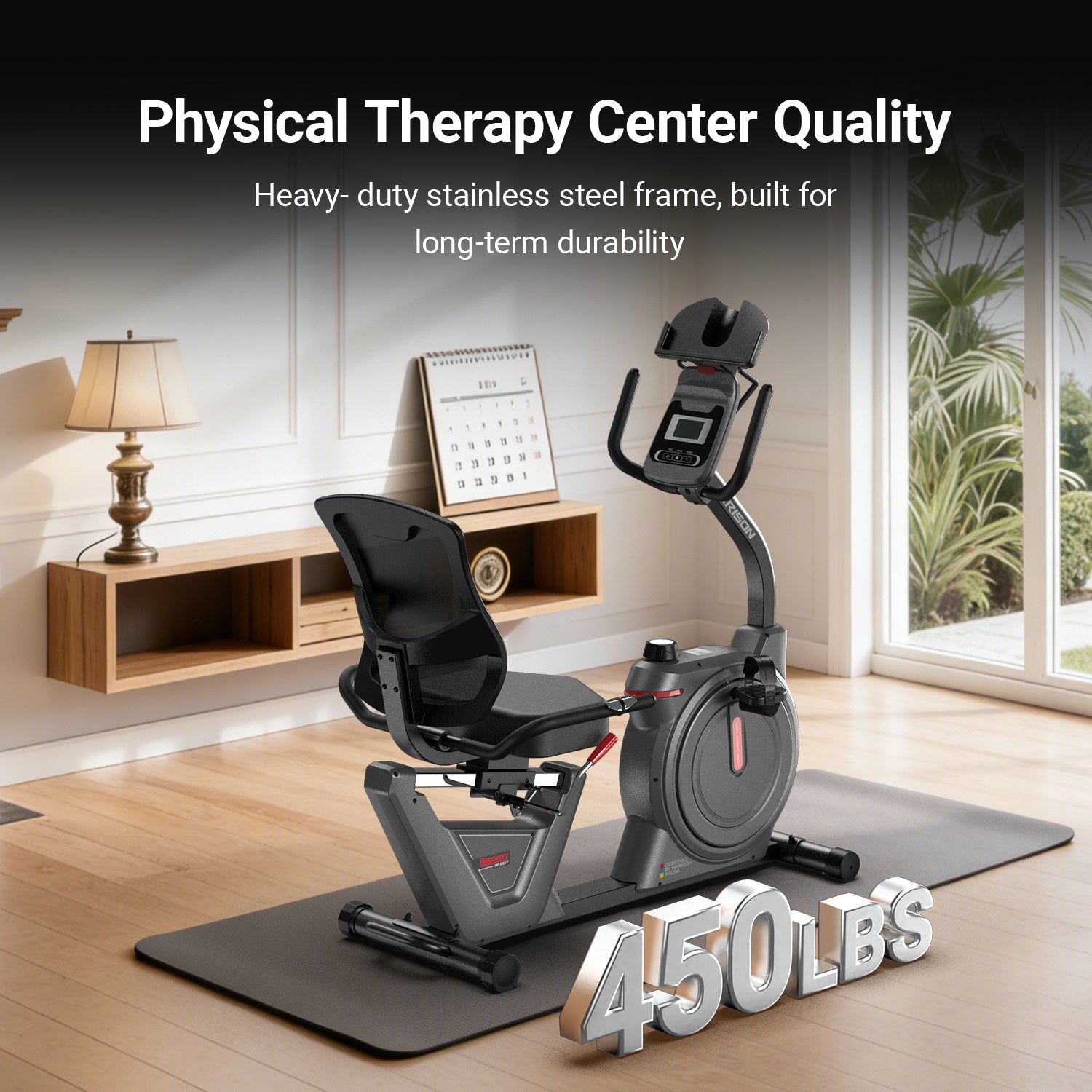 HARISON RECOVERY HR-B51A eco Recumbent Exercise Bike with App & Heart Rate Monitor