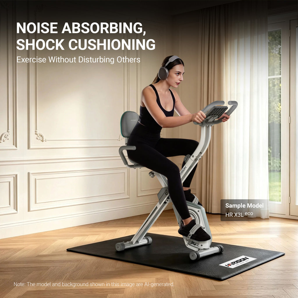 HARISON HR-004 Exercise Equipment Mat for Treadmill & Bike – Heavy Duty Floor Protection Mat for Home Gym