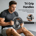 HARISON Olympic Rubber Grip Plates – 2" Barbell Compatible, Floor-Friendly, Rustproof (2.5–25 kg)