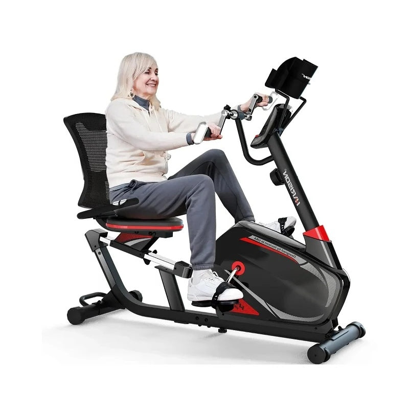 HARISON HR-B8A1 Re Senior Recumbent Exercise Bike with Step-Through Frame & Magnetic Resistance