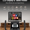HARISON HR-B51 Exercise Bike 400 lbs Capacity, Easy Assembly Magnetic Recumbent bike for Adult and Seniors with Arm Exerciser , Recumbent Stationary bike for Home, 2 in 1 LCD Monitor and Tablet Holder (Same-day Shipping service）