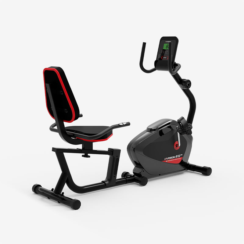 HARISON HR-B12 Recumbent Exercise Bike for Home, Quiet Recumbent Stationary Bikes for Adults & Seniors, Load Capacity of 400 pounds, Magnetic Recumbent Bike with LCD Monitor and Soft Adjustable Seats