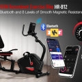 HARISON HR-B12 Recumbent Exercise Bike for Home, Quiet Recumbent Stationary Bikes for Adults & Seniors, Load Capacity of 400 pounds, Magnetic Recumbent Bike with LCD Monitor and Soft Adjustable Seats