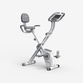 HARISON HR-X3L Folding Exercise Bike 350 LBS Capacity, 5 in 1 Bluetooth Stationary Bikes for Home with 16-Level Resistance and Arm Resistance Bands, Magnetic X-Bike with LCD Monitor & Back Support