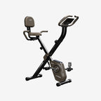 HARISON HR-X3L Foldable Exercise Bike | Magnetic Folding Bike for Home （Brown）