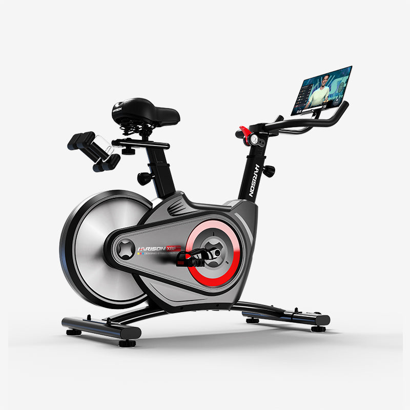 HARISON HR-XBF Semi-Commercial Exercise Bike 400 lbs Capacity, Magnetic Stationary Bikes for Home Gym with Bluetooth & Tablet Holder & Comfortable Seat Cushion