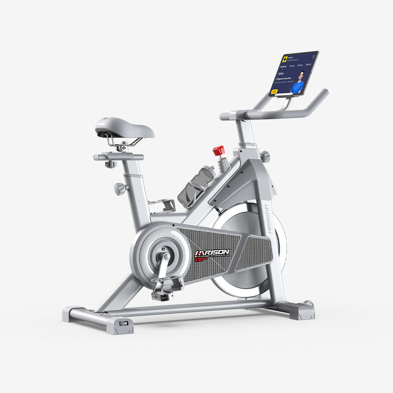 HARISON HR-X12 Semi-Commercial Exercise Bike 400 lbs Capacity, Magnetic Stationary Bikes for Home Gym with Bluetooth & Tablet Holder & Comfortable Seat Cushion