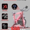 HARISON HR-X12 Semi-Commercial Exercise Bike 400 lbs Capacity, Magnetic Stationary Bikes for Home Gym with Bluetooth & Tablet Holder & Comfortable Seat Cushion