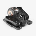 HARISON HR-E304 Under Desk Elliptical Machine with Multi-Functional LCD Display, Ellipse Leg Exerciser for Seniors with 12-Level Adjustable Speed and Resistance Bands