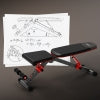 HARISON HR-608G Adjustable Weight Bench for Home Gym, 800LBS Foldable Workout Bench for Full Body Fitness Dumbbell Exercise, Fast Folding Incline Decline Flat Bench