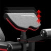 HARISON HR-609 Adjustable Weight Bench with Leg Extension and Preacher Pad, Flat Incline Decline Exercise Bench for Home Workout Weight Training（Black）