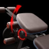 HARISON HR-609(BROWN) Adjustable Weight Bench with Leg Extension and Preacher Pad, Flat Incline Decline Exercise Bench for Home Workout Weight Training