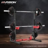 HARISON HR-30812 Heavy Duty 4-in-1 Squat Rack Half Rack for Home Gym – Multi-Height & Width Adjustable, Pull-Up Bar & Dip Station, Barbell Holders Included, Stable H-Shape Steel Frame, Ideal for Bench Press Squat Full Body Workout