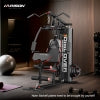 HARISON HR-G11511 Multifunction Home Gym Full Body Workout Equipment – Commercial-Grade Thickened Steel Frame, Removable Preacher Curl Pad & Adjustable Leg Press, Pulley System & Ab Bands for Total Body Training, No Manual Adjustment Design