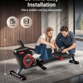 HARISON HR-W10 Rowing Machines for Home, Magnetic Rower Machine with US Mute System, Bluetooth, App Supported, Smooth & Quiet Slide Rail,350 LB Weight Capacity and Free Courses