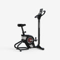 HARISON HR-B101 Electromagnetic Self-powered Upright Exercise Bike, 2 in 1 LED Display for Resistance Control and Data Record, 350 LBS Capacity Stationary Bike for Home with Bluetooth, 32-Level Resistance