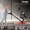 HARISON HR-B101 Electromagnetic Self-powered Upright Exercise Bike, 2 in 1 LED Display for Resistance Control and Data Record, 350 LBS Capacity Stationary Bike for Home with Bluetooth, 32-Level Resistance