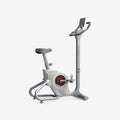 HARISON HR-B101 Electromagnetic Self-powered Upright Exercise Bike, 2 in 1 LED Display for Resistance Control and Data Record, 350 LBS Capacity Stationary Bike for Home with Bluetooth, 32-Level Resistance