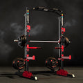 HARISON HR-30814 Multifunction Squat Rack Power Cage for Home Gym – 4000LBS Weight Capacity, 1.5mm Thickened Steel, Pull-Up Bar, Weight Plate & Barbell Holder, 35+ Workout Options for Bench Press Deadlift Squat