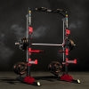 HARISON HR-30814 Multifunction Squat Rack Power Cage for Home Gym – 4000LBS Weight Capacity, 1.5mm Thickened Steel, Pull-Up Bar, Weight Plate & Barbell Holder, 35+ Workout Options for Bench Press Deadlift Squat