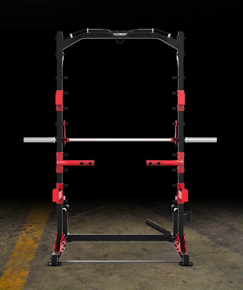 HARISON HR-30814 Multifunction Squat Rack Power Cage for Home Gym – 4000LBS Weight Capacity, 1.5mm Thickened Steel, Pull-Up Bar, Weight Plate & Barbell Holder, 35+ Workout Options for Bench Press Deadlift Squat