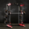 HARISON HR-30815 Multifunction Home Gym Power Squat Rack – 3300LBS Weight Capacity, Extra-Thick Steel Frame, Non-Slip Mat, Chin-Up Bar & Barbell Holder, Multi-Exercise for Bench Press Deadlift Squat