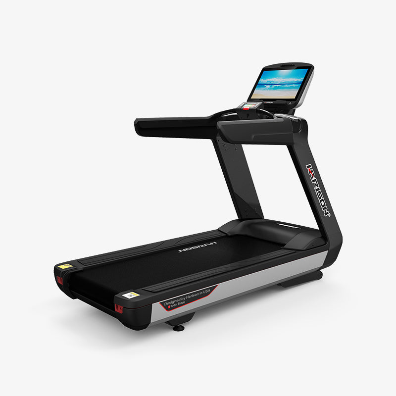 HARISON HR-T3800 Commercial Treadmill ，7.0HP AC Motor with Inverter (0.8-22 km/h)  21.5 ，Touchscreen & 24 Programs ，163x60 cm Belt ， Electric Incline -3% to 18%， 397 lbs (180 kg) Capacity ， Durable Gym-Quality Frame for Heavy Daily Use