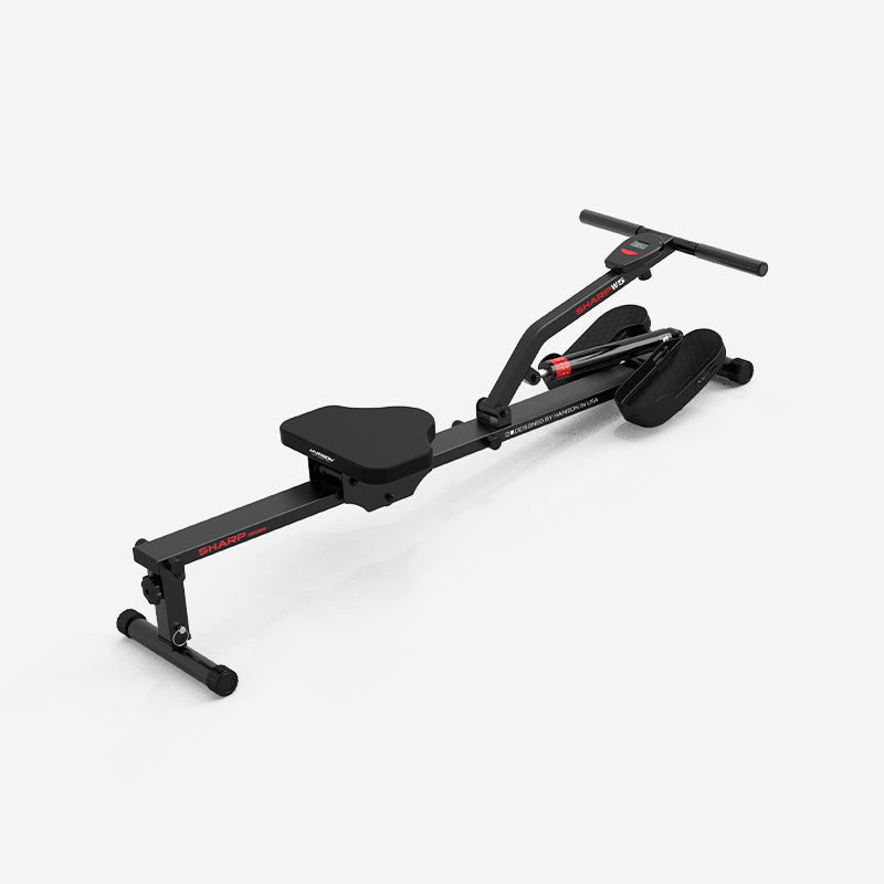 HARISON HR-W5 Track Rowing Machine，Dual Magnetic & Air Resistance with 16 Levels，337 lbs Capacity，21.5" Touchscreen，Bluetooth & App Support，Commercial-Grade for Home Gym