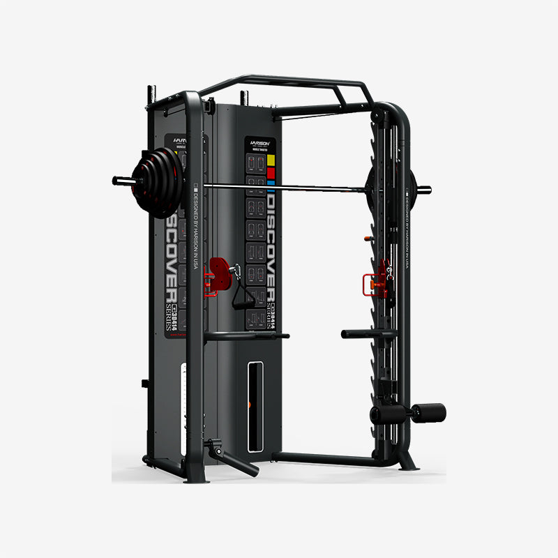HARISON HR-30414 Multifunction Home Gym，5300 lbs Capacity，Power Rack with Chin-Up & Rowing，Bench Press & Deadlift Support，All-in-One Strength Training