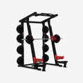 HARISON HR-30511 Heavy-Duty Squat Rack，4-in-1 Multi-Functional，10 Height & Width Adjustments，Supports Squats & Bench Press，Compact for Home Gym