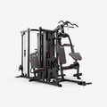 HARISON HR-G1060 Home Gym，Full Body Workout Equipment，Commercial-Grade Thickened Steel，Removable Preacher Curl & Leg Press，Pulley System Included