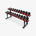 HARISON HR-327 A-Frame Dumbbell Rack，6-Tier 480LBS Capacity，Fits Neoprene/Hex/Iron Dumbbells up to 50LBS，Triangular Steel Structure，Non-Slip Design，30-Day Trial + 1-Year Warranty