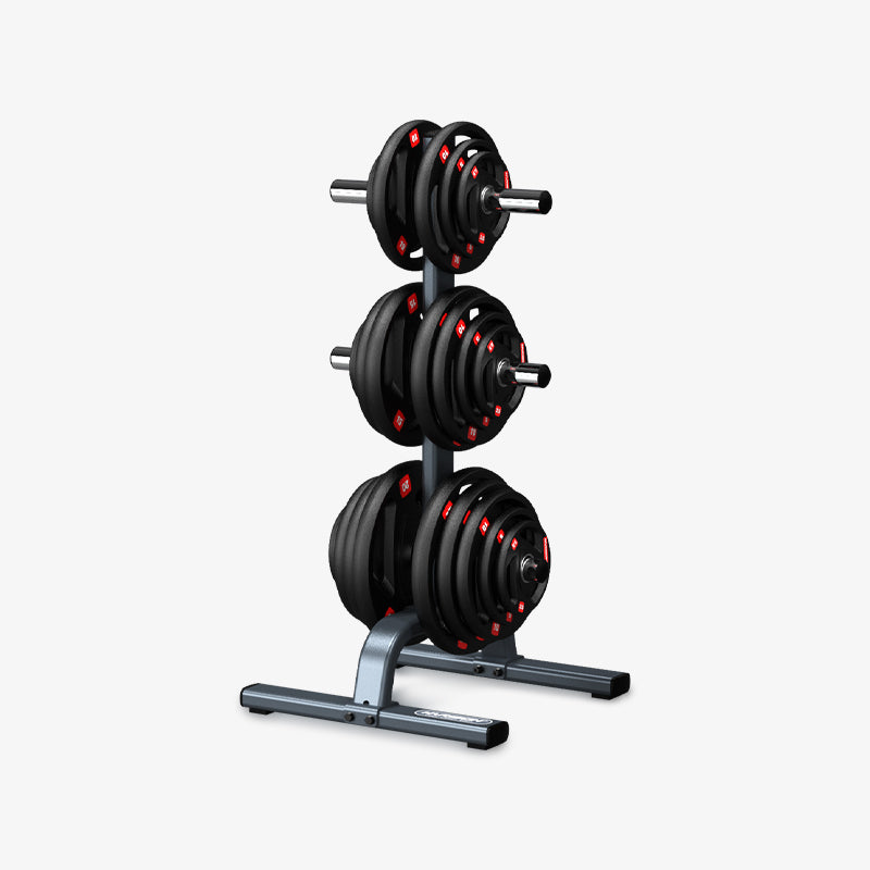 HARISON HR-329 High-end A-Frame Dumbbell Rack，6-Tier 480LBS Capacity，Fits Neoprene/Hex/Iron Dumbbells up to 50LBS，Triangular Steel Structure，Non-Slip，30-Day Trial & 1-Year Warranty