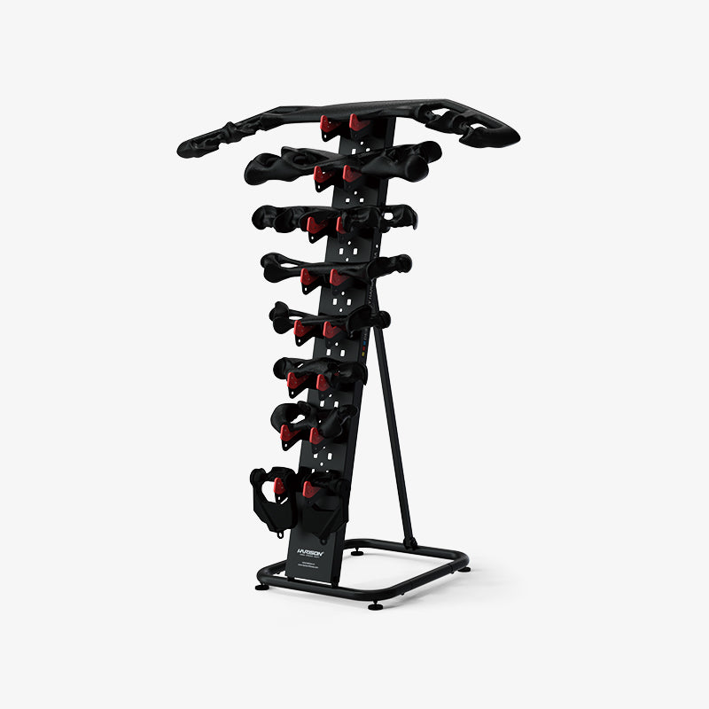 HARISON HR-323 A-Frame Dumbbell Rack，6-Tier 480LBS Capacity，Fits Neoprene/Hex/Iron Dumbbells up to 50LBS，Triangular Steel Structure，Non-Slip，30-Day Trial + 1-Year Warranty