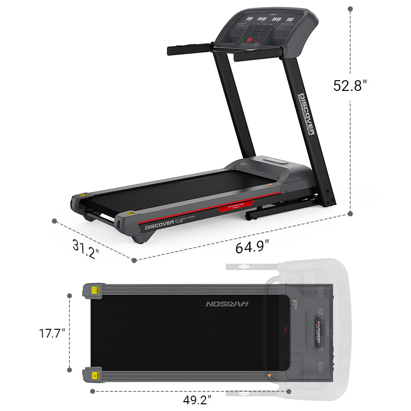 HARISON DISCOVER HR-T361 Eco Smart Electric Treadmill with 15% Slope & Cloud Cushioning