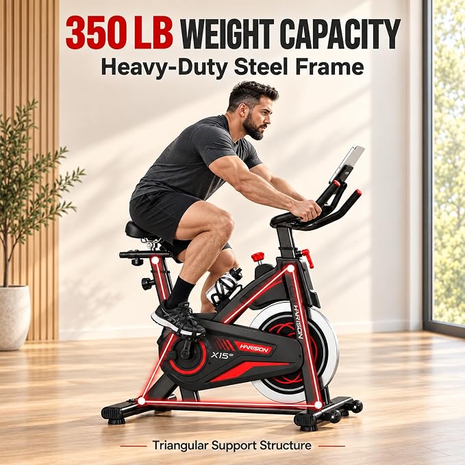 HARISON HR-X15-Tech Magnetic Exercise Bike | Bluetooth Indoor Cycling Bike