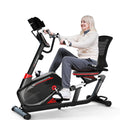 HARISON HR-B8A RE Exercise Bike 400 lbs Capacity, Easy Assembly Magnetic Recumbent bike for Adult and Seniors with Arm Exerciser , Recumbent Stationary bike for Home, 2 in 1 LCD Monitor and Tablet Holder (Same-day Shipping service）